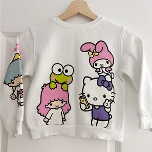 H&M Kids Sanrio Hello Kitty & Friends Graphic Sweatshirt | White | 5T/6